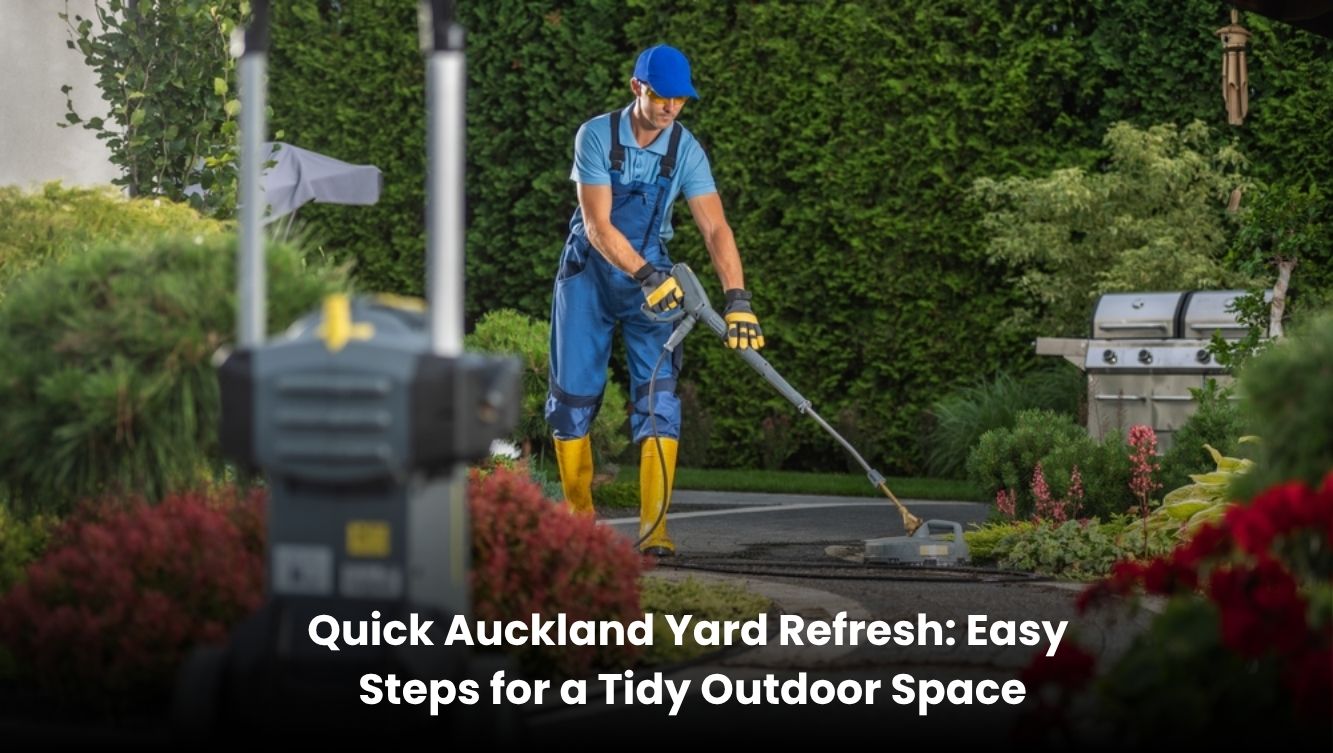 Clean and refreshed Auckland yard after a quick outdoor tidy-up