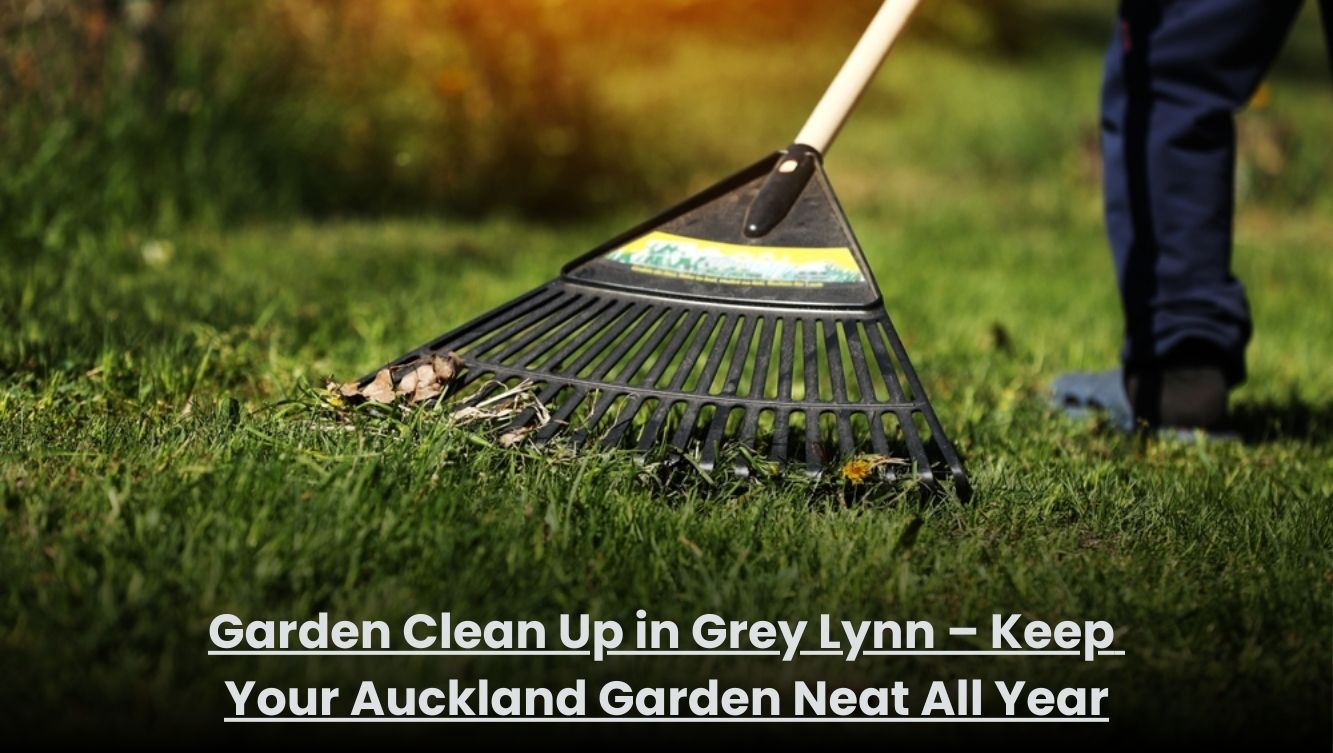 Garden clean up service in Grey Lynn Auckland removing weeds, leaves, and garden waste