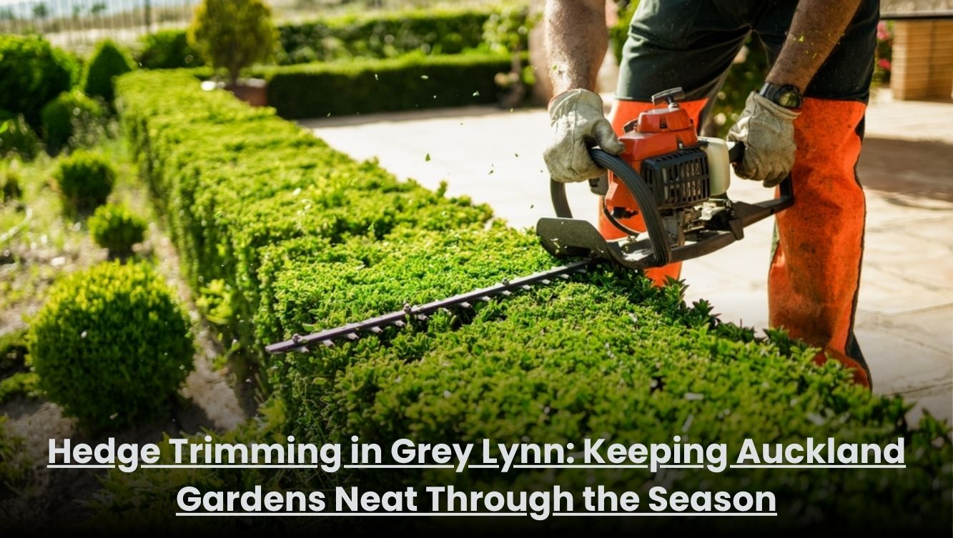 Hedge trimming service in Grey Lynn Auckland garden