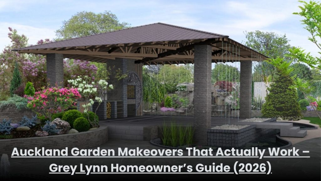 Garden makeover example for a residential property in Grey Lynn Auckland showing refreshed lawn, planting, and tidy outdoor layout