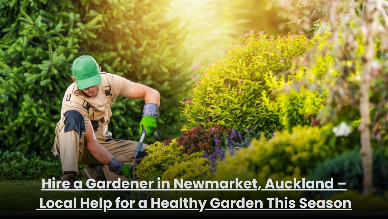 Local gardener working on a healthy garden in Newmarket Auckland